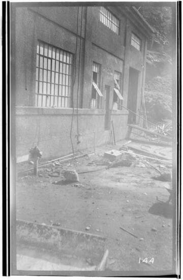 Side view of Kaweah #3 Power House while under construction