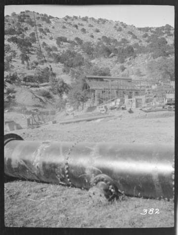 The power house of Tule Plant while under construction