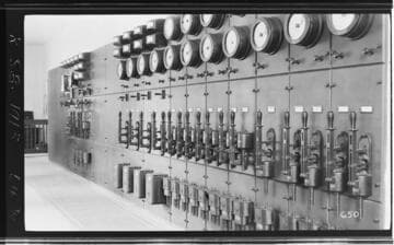 The switchboard at Lindsay Substation
