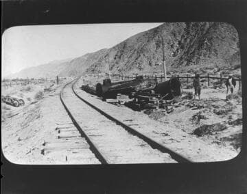 Railroad accident in the high desert
