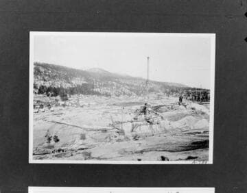 Shot of Florence dam construction