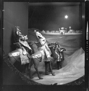 Religious decorations on display in Edison General Office lobby