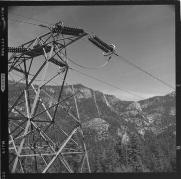 Shots of Mammoth Pool, Mammoth Pool Powerhouse, Big Creek T/L, Powerhouse 1, 2 & 2a, and 8