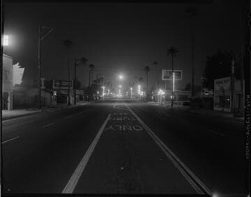 Street Lighting in a business area