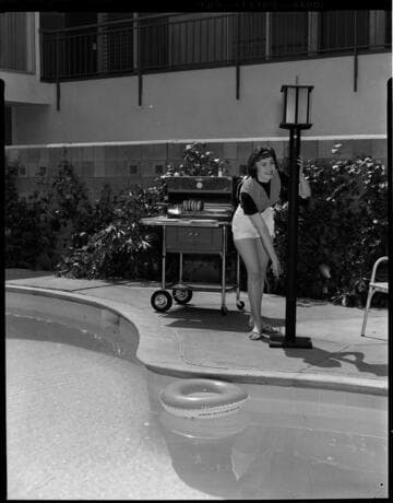 Model promoting outdoor electric light stand and electric lawn edger