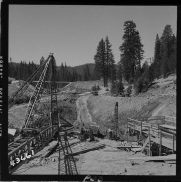 Portal Powerhouse - Looking south from near end of pipe