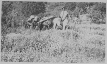 San Gorgonio Hydroelectric.man on horseback
