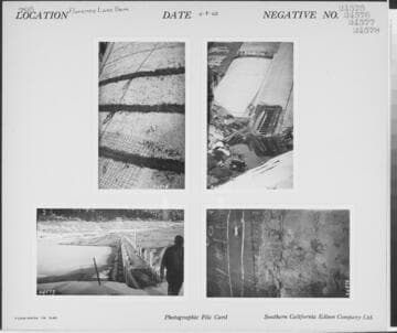 Big Creek, Florence Lake Dam - Extrados of Arch #54