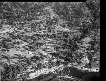 Aerial photo of the town of Big Creek
