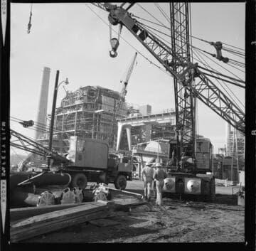 Steam power plant under construction