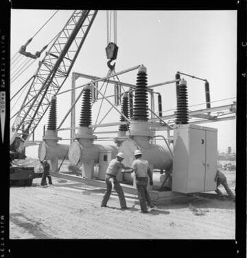 Sub-transmission substation under construction