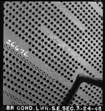 Long Beach Steam Station - Plant #2 - 8R Condenser Tube Sheet