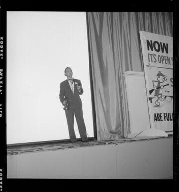 Sales meeting in Edison auditorium