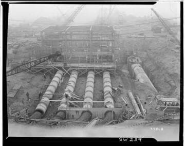 Redondo Beach Steam Station - Plant #1 - construction