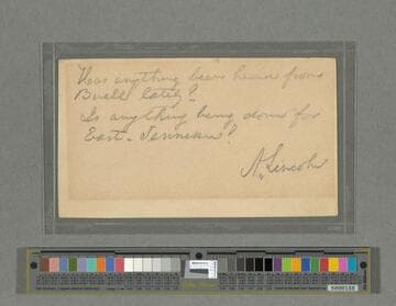 Abraham Lincoln note to Edwin M. Stanton