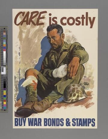 Care is costly. Buy war bonds & stamps