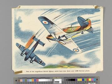 One of the magnificent British fighters which have shot down over 3,000 German planes