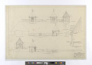 Merton, Mrs. Ivy, Gazebo and garden wall, Pacific Palisades, California