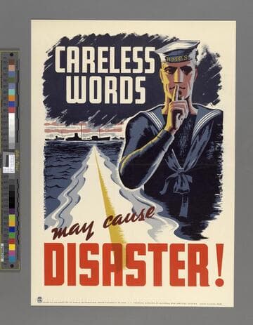 Careless words may cause disaster!