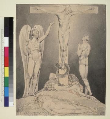Illustration 11 to Milton's "Paradise Lost": Michael Foretells the Crucifixion