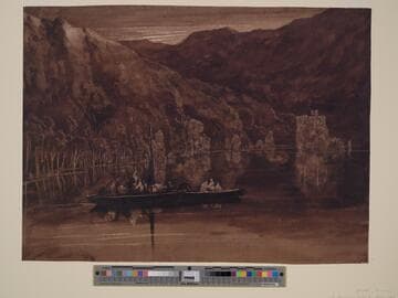 Mountain Lake by Moonlight