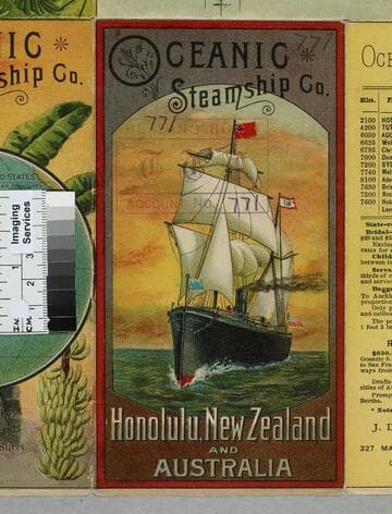 Oceanic Steamship Co. : Honolulu, New Zealand and Australia