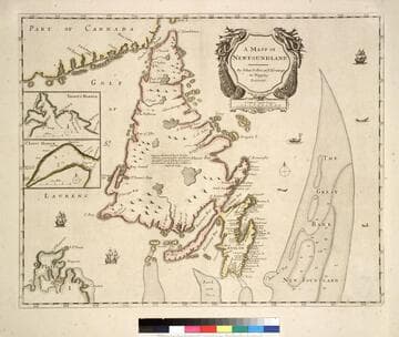 A Mapp of Newfoundland, by John Seller, at the Hermitage in Wapping, London