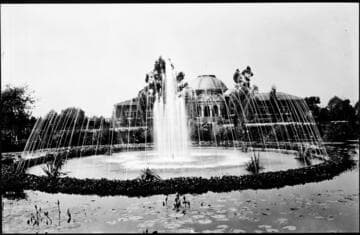 Fountain at Exposition Park, Los Angeles, ca. 1925