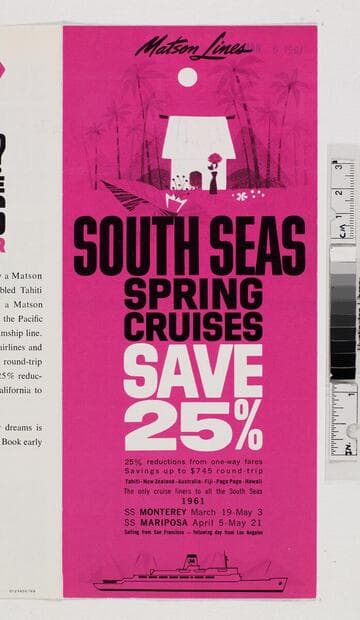 South Seas spring cruises save 25%