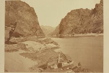 Black Canyon, Colorado River; looking above from Camp 7
