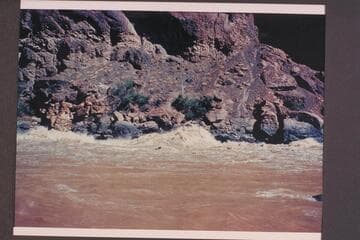 Large wave at right in Vulcan Rapids; approximate gauge 36,000 cfs