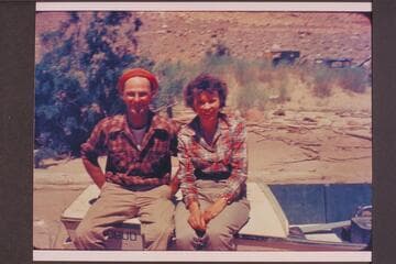 Norm and Doris Nevills.  Lees Ferry