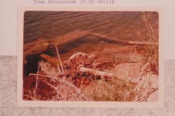 Three paddle-wheel hubs of the "Charles H. Spencer"; Lees Ferry