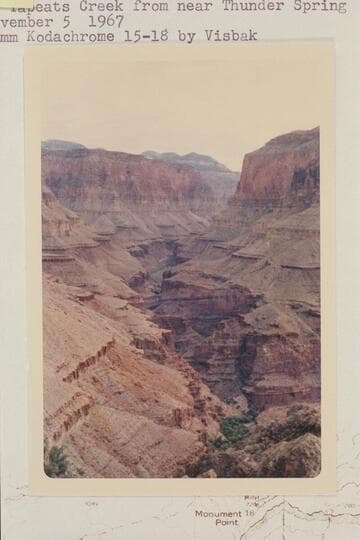 Up Tapeats Creek from near Thunder Spring