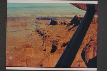 Up the Colorado from over Fisher Towers