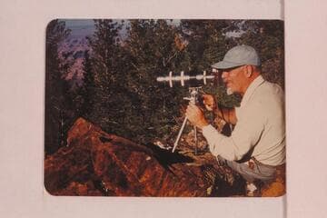 Dock Marston and the telephoto; Navajo Mountain
