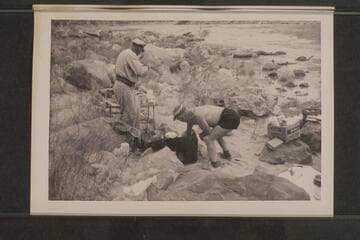 Rod Sanderson and Dock Marston bathe the dishes.  President Harding Rapid