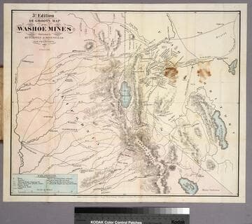 De Groot's map of the Washoe Mines