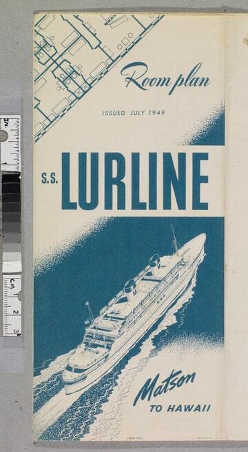 Room plan ... S. S. Lurline