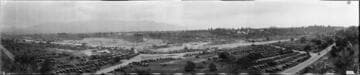 Parked automobiles, Rose Bowl Stadium, Pasadena. January 1, 1926