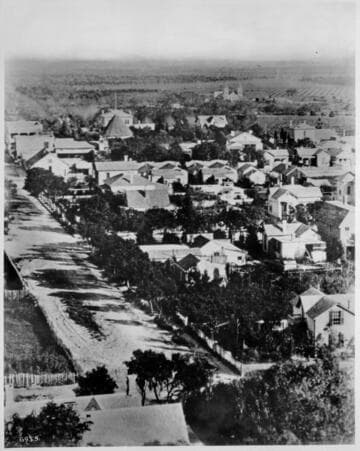 Hill and Third Streets, looking East on Third. 1876