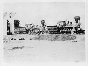 New locomotives for the San Pedro and Los Angeles Railroad, 1872