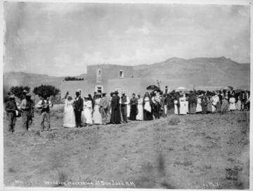 Wedding procession at San Jose, New Mexico
