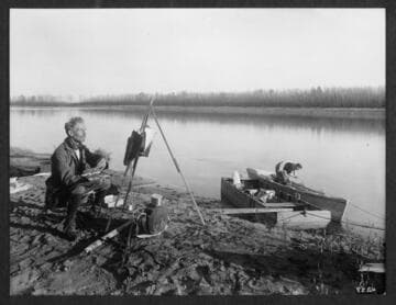 Professor Judson at work