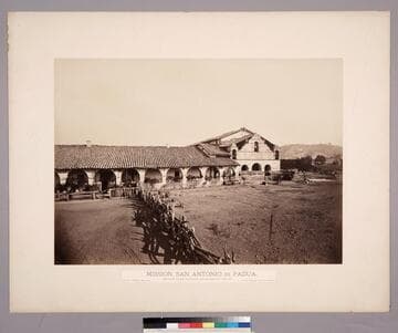 Mission, San Antonio de Padua. / Monterey County, California, Established July 14th, 1771