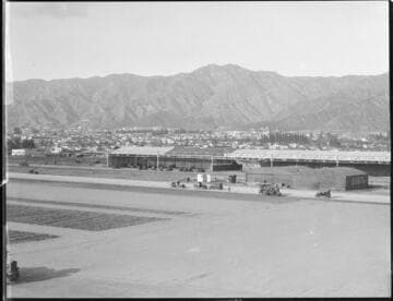 Grand Central Air Terminal under construction, Glendale. 1929