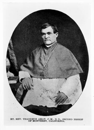 Rt. Rev. Thaddeus Amat, C.M., D.D., Second Bishop of Monterey, California