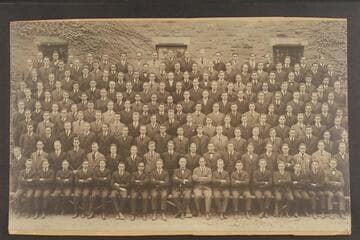 Sibley College, Cornell University.  1917 Graduating Class, June, 1917.  Otis Marston at lower left