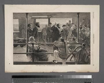 Sunday service on board a Pacific Mail steamship