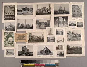 One boxed collection of photographic reproductions of an architectural nature